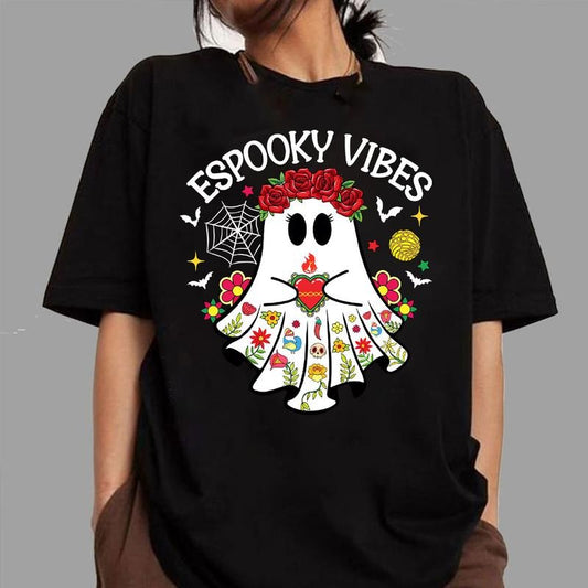 Espooky Vibes Shirt, Halloween Shirt, Mexico Halloween Shirt, Retro Halloween Shirt, Boo Shirt