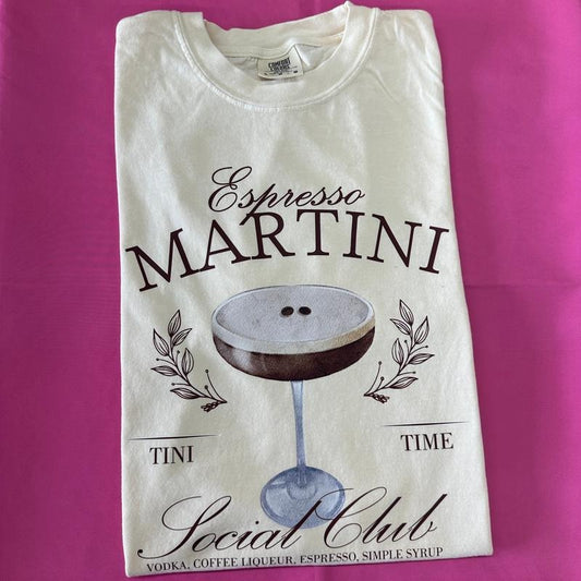 Espresso Martini Club Comfort Colors T-Shirt