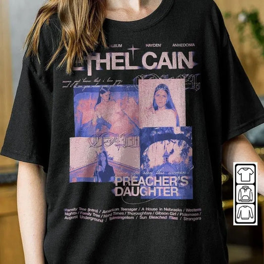 Ethel Cain Music Shirt, Preacher's Daughter Album Merch 12 Sweatshirt Hoodie, Gift For Music Fan, Unisex Sweater Pullover Tee