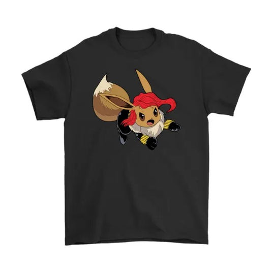 EveeWidow Vintage Tee, Eevee T-Shirt, Pokemon Tee, Anime Shirt, Animation Graphic Tees, Gym Shirt, Unisex T-Shirt, Gift For Men Women