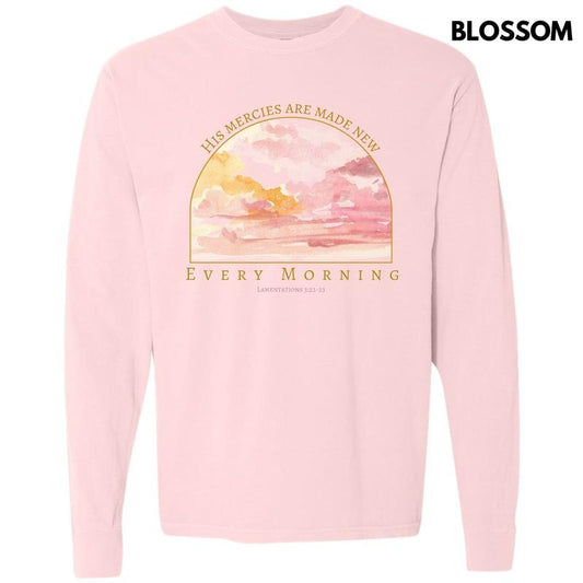 Every Morning Sunrise Long Sleeve Comfort Colors T-Shirt 'NLB'
