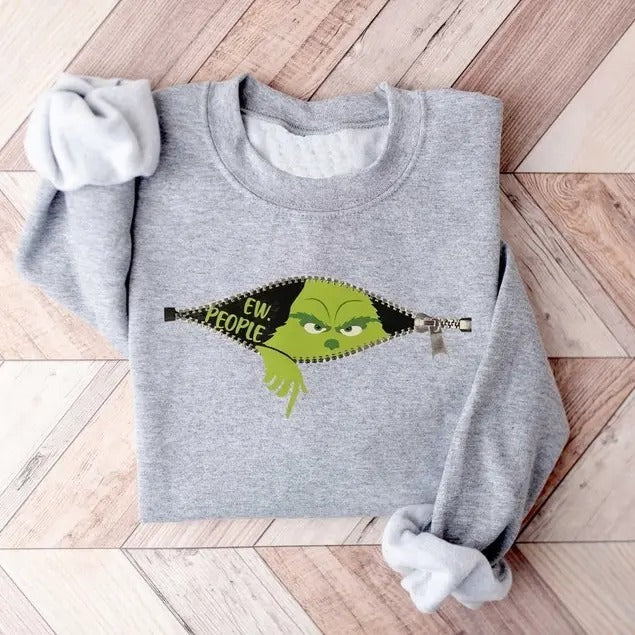 Ew People Shirt, Grinch Sweatshirt, Grinchmas Sweatshirt, Christmas Grinch Shirt, Christmas Funny Grinch Sweatshirt, Grinch Shirt