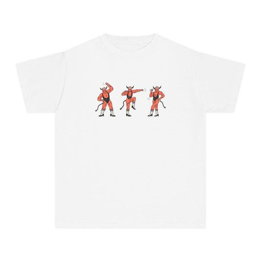 Exercising My Demons Baby Tee, Vintage Devil Top, Coquette Tee, Baby Tee Y2k, 90s Retro Graphic Top