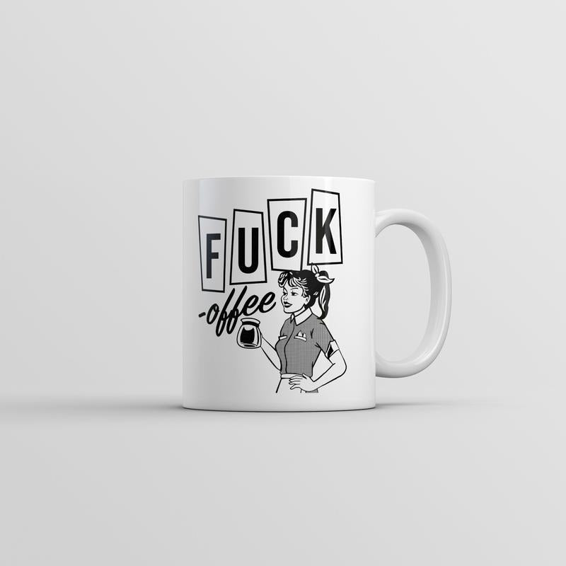 F*ck Offee Mug Funny Sarcastic Caffeine Novelty Coffee Cup-11oz Funny Coffee Mugs Ceramic Printed Drinkware Cup