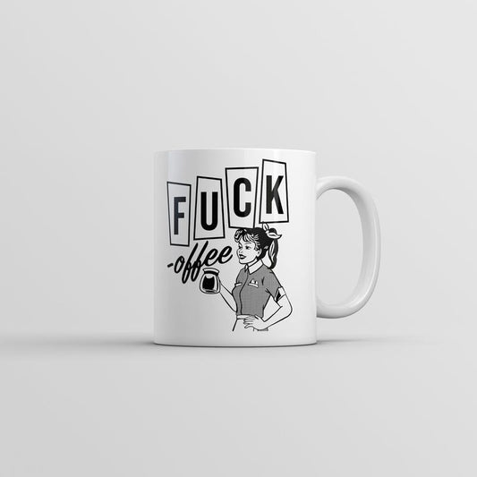 F*ck Offee Mug Funny Sarcastic Caffeine Novelty Coffee Cup-11oz Funny Coffee Mugs Ceramic Printed Drinkware Cup