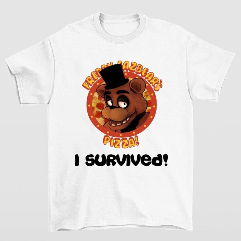 FAZBEAR I Survived Five Nights at Freddy's T-Shirt for Birthday Party Fans