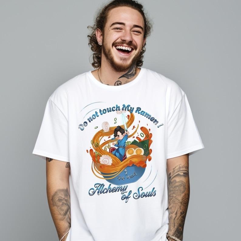 FUNNY RAMEN Shirt, Korean Drama Shirt for Jaewook fans and Alchemy of Souls lover, hand drawing art work, Unique Style Shirt a great gift