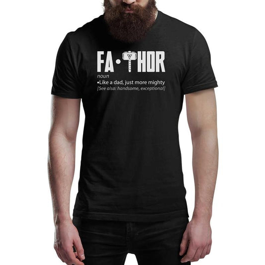 Fa Thor Funny Men's T-Shirt FaThor Fathers Day Gift Tee Shirt Top