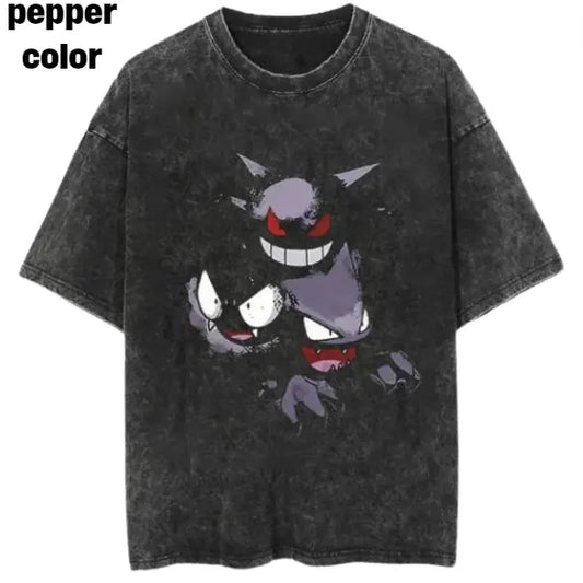 Faded Gengar Tee, Gengar T-Shirt, Pokemon Graphic Tees, Unisex Anime Shirt, Sweatshirt, Gym Shirt Menswear Womenswear Streetwear
