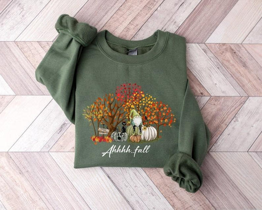 Fall Sweatshirt, Fall Shirt, Ahh Fall Shirt, Fall Season Shirt, Fall Leaves Shirt, Fall Gnome Shirt, Pumpkin Shirt, Autumn Shirt  T-shirt, sweater and Hoodie