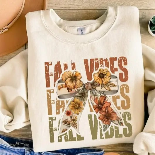 Fall Vibes Sweatshirt, Fall Sweatshirt, Fall Vibes Sweatshirt, Autumn Sweatshirt, Pumpkin Sweatshirt, Thanksgiving Sweatshirt, Spooky Season Sweatshirt, Fall Lover Gift