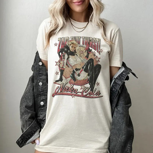 Fallout Nuka Cola Tee, Zap That Thirst, Retro Gaming Appeal Streetwear, Perfect Gift For Fans, Unisex Heavy Comfort Color Cotton Tee, Gamer Shirt Gift