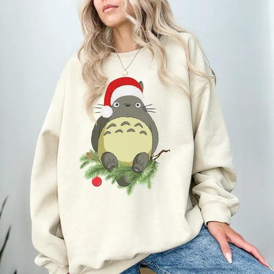 Family Christmas Totoro Sweatshirt My Neighbor Totoro Ghibli Shirt Totoro Shirt Ghibli Cartoon Tee Totoro Hoodie Christmas Gift Anime Merchstyle{n002}3