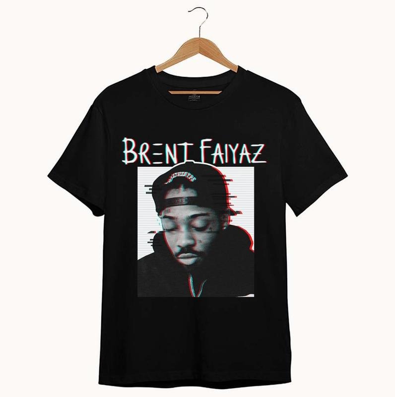Fan Art Brentbaiser Brent Faiyaz Unisex T-Shirt, Rare Rap Tee Tour Concert Hip Hop Shirt Tour Shirt