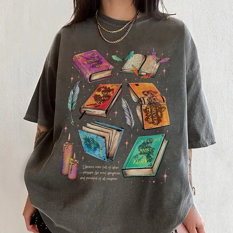 Fan Of ACOTAR Series Comfort Colors Shirt, The Bat Boys Shirt, Velaris Book Lover T Shirt, SJM Inspired Tee, Gift For Bookish, Book Lover Gift