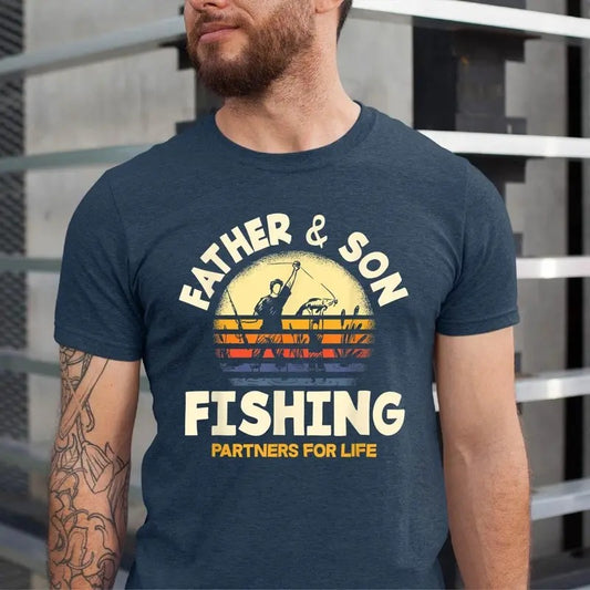 Father And Son Fishing Partners For Life Tee Shirt Gift For Men Father's Day Shirt Fishing Dad Tee Shirt Fishing Lover Tee Shirt  T-shirt, sweater and Hoodie