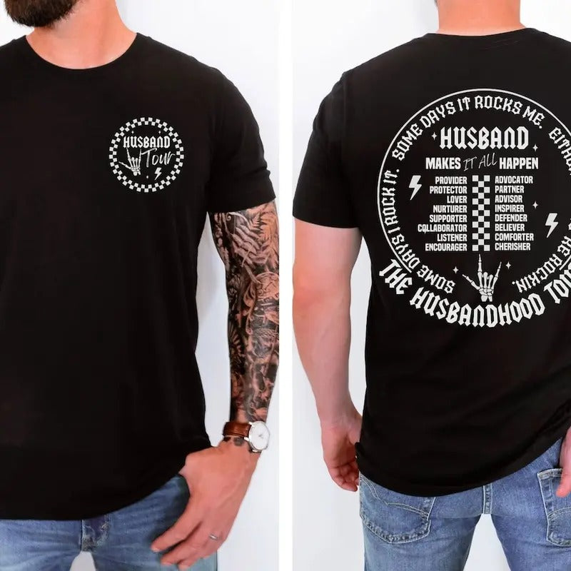 Fatherhood Tour, Sometimes I Rock It Sometimes It Rocks Me Shirt, Dad Life Shirt, Fathers Day Gift, Funny Fatherhood T-Shirt