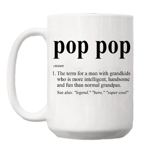 Fathers Day Gift For Pops, Grandfather Coffee Mug, Funny Gift For Papa, Pops Mug, Novelty Coffee Mug, Pops Grandfather, 11 15oz Ceramic Cup, Gifts For Him, Gifts For Birthday Fathers Day Christmas