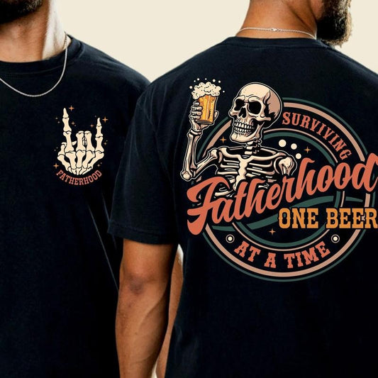 Fathers Day Shirt, Surviving Fatherhood One Beer At A Time t-shirt, Dad Sweatshirt, Fathers Day Gift For Husband, Fatherhood Shirt, Funny Dad Shirt