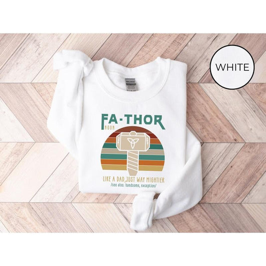 Fathor Shirt Superhero T Shirt Hoodie Sweater Dad Shirt Shirt For Dad Father's Day Shirt Dad Gifts From Daughtersuper Daddio Fathor Definition Shirt