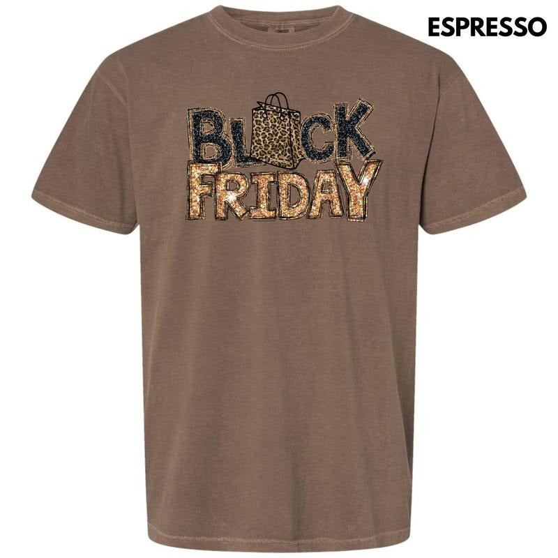 Faux Glitter Black Friday Comfort Colors T-Shirt 'NLB'