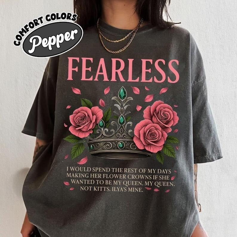 Fearless Comfort Colors Shirt, KingDom of ILYA, Reckless, Powerless Inspired Shirt, Lauren Roberts Merch, Kai And Paedyn tee, Bookish Gift