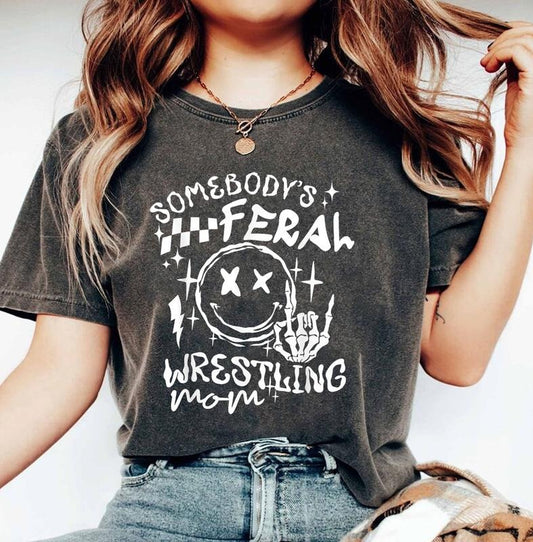 Feral Mama Shirt, Somebody's Feral Mama Shirt, Funny Mommy Shirt, Mother's Day Gift Tee, Cool Moms Tee, New Mama Gift Shirt, Unisex T-Shirt, Short Sleeve Tee Shirt, Gifts For Mom, Gifts For Birthday Mothers Day