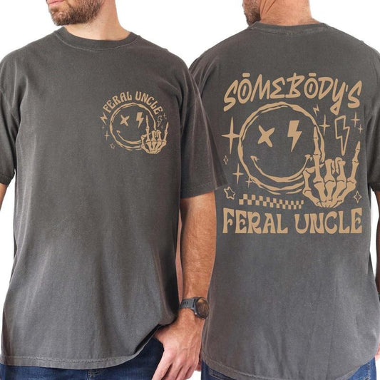 Feral Uncle Shirt for Men, Comfort Colors Shirt for Uncle, Pregnancy Reveal, Cool Uncles Shirt for New Uncle, Uncle Sweatshirt, Fathers Day