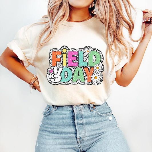 Field Day T-Shirt, Last Day of School T-Shirt, Dalmatian Dots T-Shirt, Funny Teacher T-Shirt, End of School, Teacher Summer T-Shirt, Let the Games Begin