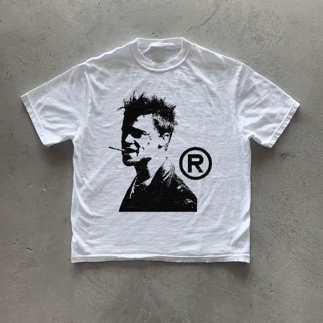 Fight Club T-Shirt, Unisex Graphic Tees Gothic Grunge Y2k Emo Scene Amity Affliction Style Clothes Menswear Womenswear Streetwear