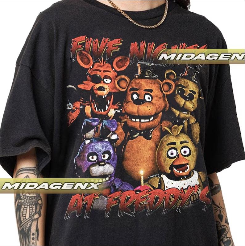 Five Nights At Freddy's Vintage T-Shirt, Movie Shirt