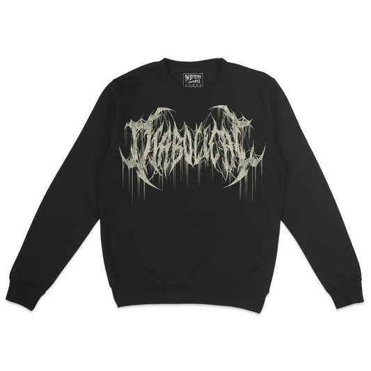 Fleece Crewneck Sweatshirt - METAL Diabolical, Humor, Dark Comedy, Alt Fashion Gift for Readers, Booktok, Vampire