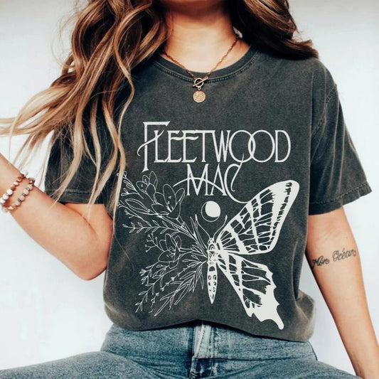 Fleetwood Mac Butterfly Retro Shirt Sweatshirt Hoodie, Stevie Nicks Shirt, Gift For Her