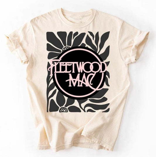 Fleetwood Mac Shirt, Stevie Nicks Shirt, Concert Shirt, Boho Flower T-Shirt, Band Tee, Comfort Colors Band Tee, Classic Rock T-Shirt