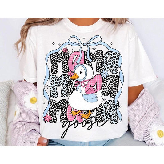 Floral Mama Goose Shirt, Mama Goose, Mothers Day Shirt, Floral Mama, Goose, Girly, Duck Png Goose Lover