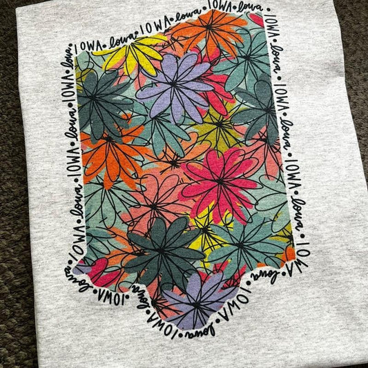 Pick Your State/Floral Vintage State Tshirt