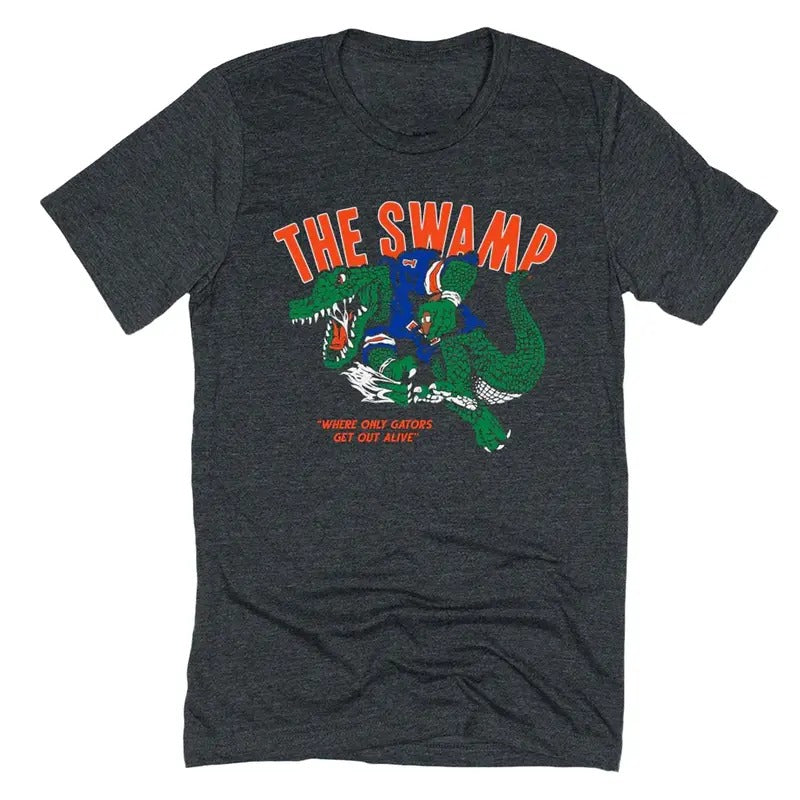 Florida Gators The Swamp Retro Tee - Trending Vintage Graphic T-Shirt with Advanced Digital Printing Technology