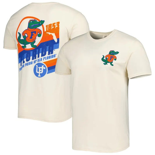 Florida Gators Vault Vintage T-Shirt NCAA Final Four Tee Top Classic Menswear Cotton Sport