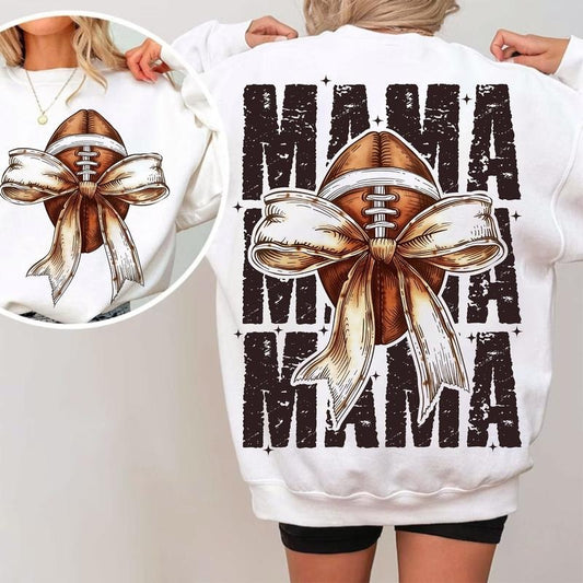 Football Mama Bow Shirt, Fall Coquette Bow Shirt, Fall Football Shirt Shirt, Football Sport Shirt, Football Mom Shirt, Game Day Shirt