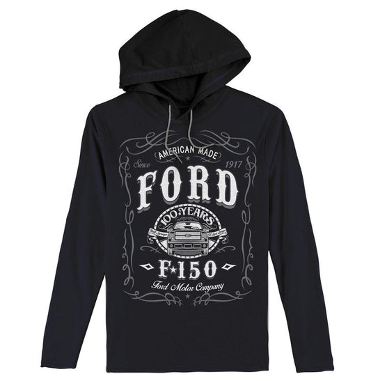 Ford F-150 Long Sleeve Hooded T-Shirt - Black