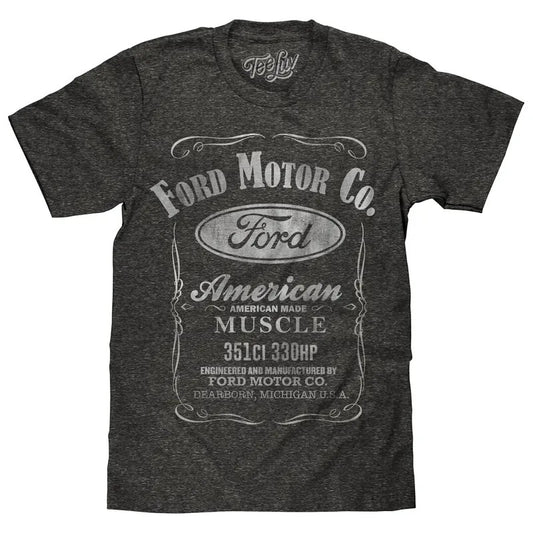 Ford Motor Co. American Made Muscle T-Shirt - Gray