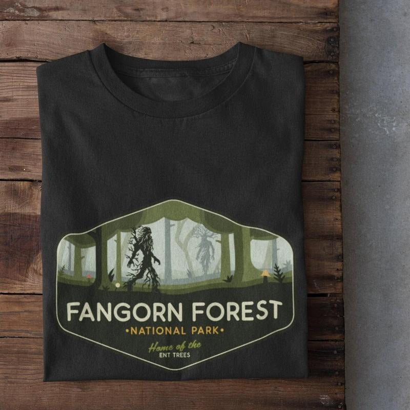 Forest National Park T-Shirt, Mythical Landscape Shirt, unisex, Fantasy T-Shirts, National Park Shirts, Parody Movie Shirt, Magic Tree Realm