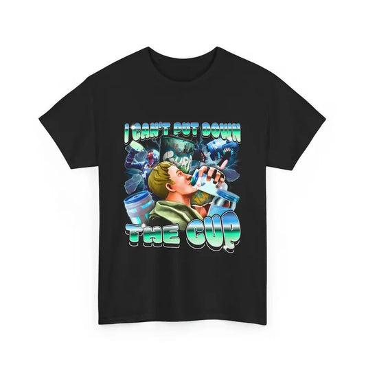 Fortnite Shirt, I Can't Put Down The Cup Unisex Tee, Funny Gamer Shirt, Fortnite Gift Idea For Gamers, Gaming Outfit, Vintage Fort Nite Unisex Classic Shirt