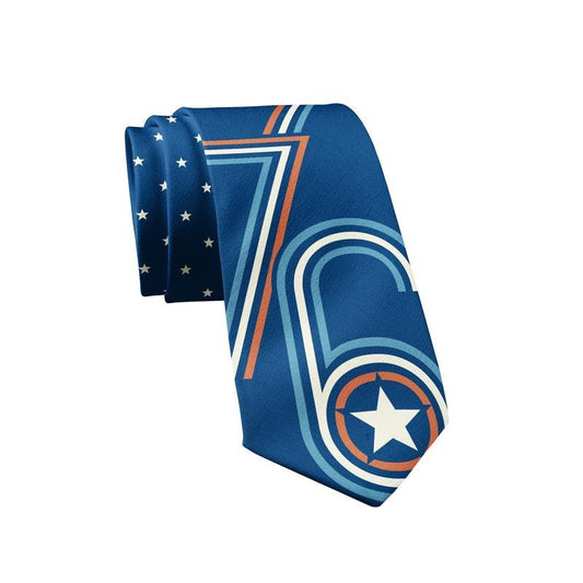 Fourth Of July Tie Funny Patriotic Graphic Novelty Necktie Funny Ties