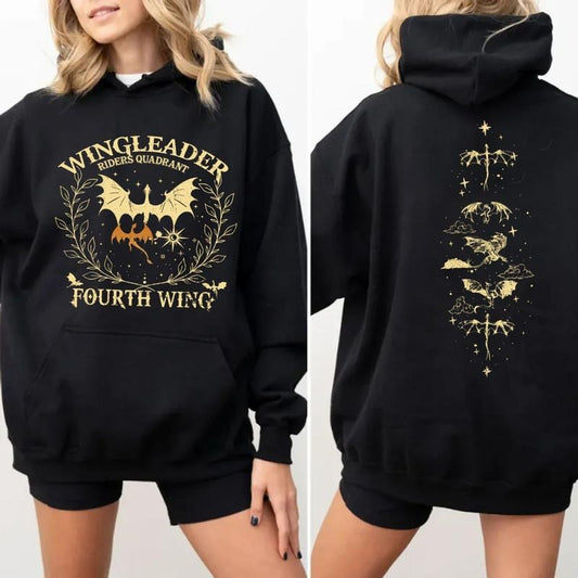 Fourth Wing Basgiath War College 2 Sides T Shirt, Xaden Riorson Riders Quadrant Tee, Dragon Rider, Violet Sorrengail, Bookish Bookworm Pullover Tee