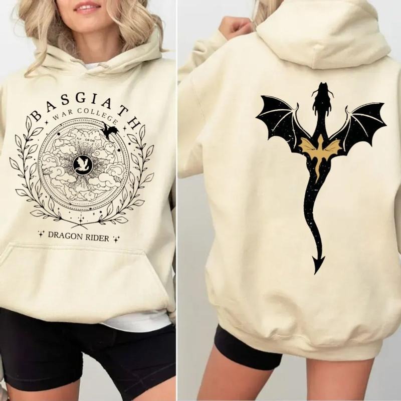 Fourth Wing Double Sided Shirt, Basgiath War College Sweatshirt, Basgiath War College Gift, Fourth Wing Hoodie, Dragon Rider Bookish Shirt, Unisex Sweater Pullover Tee