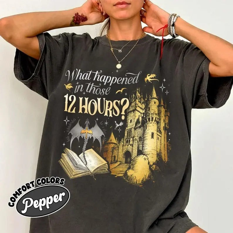 Fourth Wing Series Comfort Colors Shirt For Fans, The Quest Squad Onyx Storm T-Shirt, 12 Hours Dragon Rider Tee, Book Merch Gift