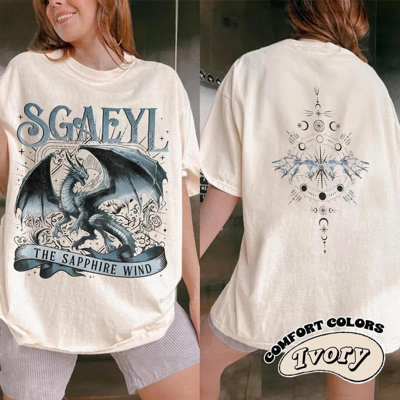 Fourth Wing Series T-Shirt | Onyx Storm | Dragon Rider | Bookish Tee Gift For Book Lover | Violet Sorrengail | Fantasy bookstyle{n002}2