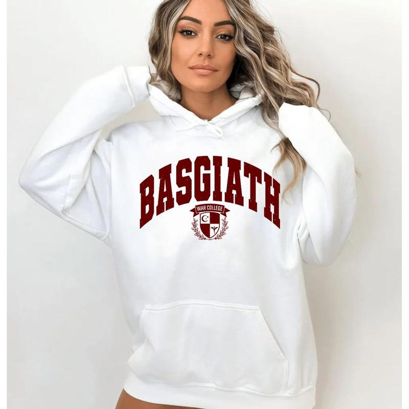 Fourth Wing Sweatshirt Basgiath War College Hoodie Fourth Wing Tshirt Dragon Rider Shirt Bookish Sweater The Empyrean Series Pullover Tee Tops Comfort