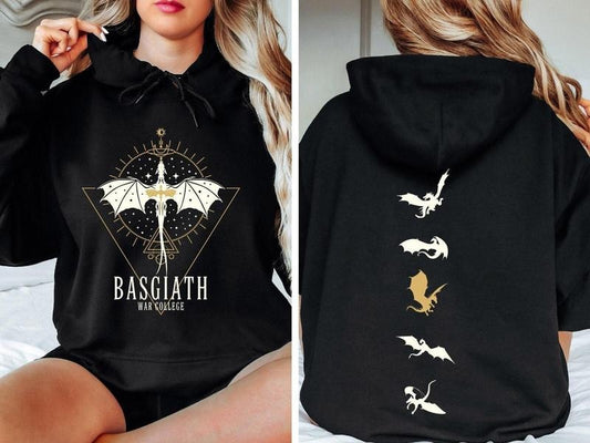 Fourth Wing Sweatshirt, Basgiath War College, Dragon Rider, Riders Quadrant, Violet Sorrengail, Xaden Riorson T-shirt